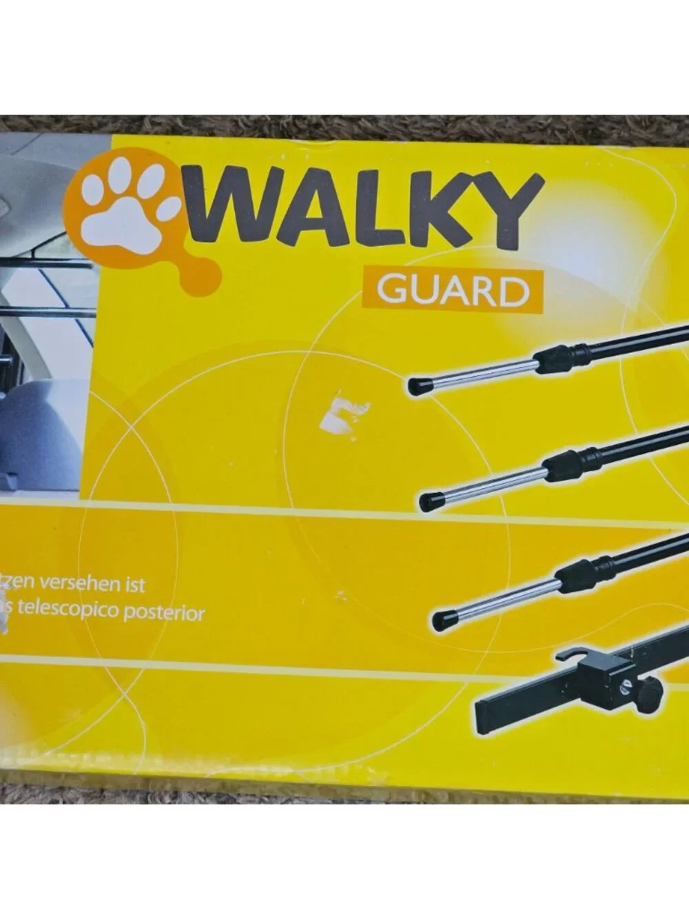 Walky Guard Universal Pet Barrier For Rear-Seat Headrests OPEN BOX